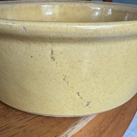 Vintage Small DOG Food Feeder Bowl Crock Pottery Dish Tan RRP? Unstamped - Picture 11 of 12